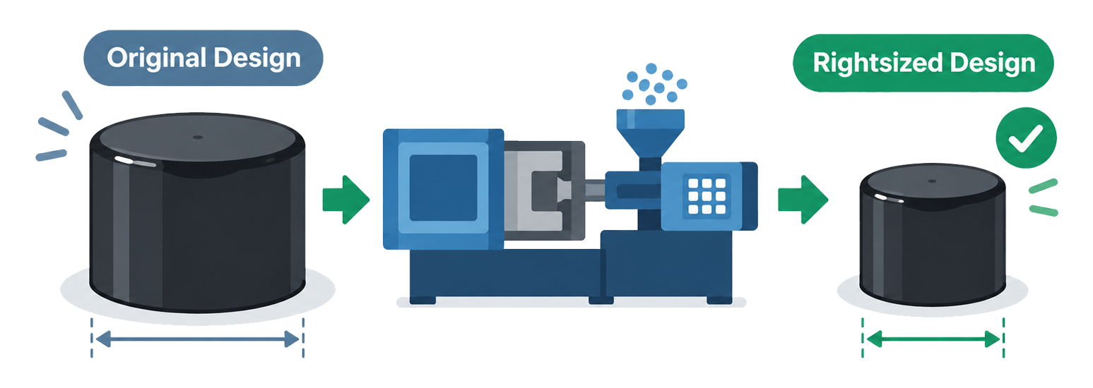 Rightsizing: How to Reduce Material Without Sacrificing Part Integrity