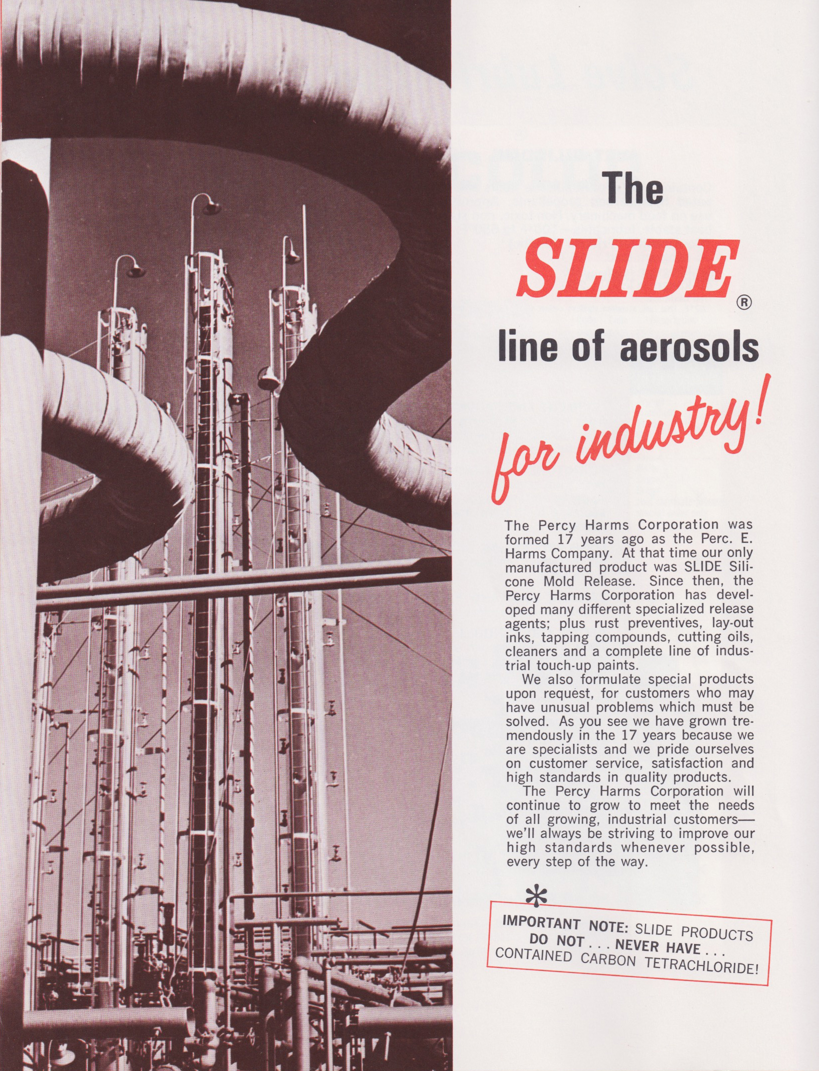 Slide Aerosols for Industry