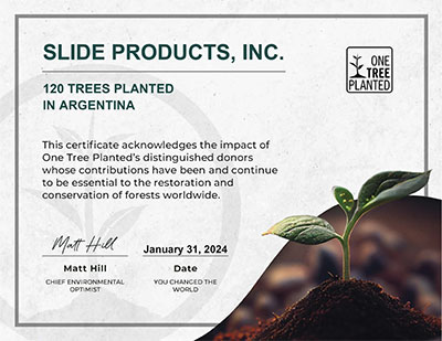 January Certificate 120 Trees