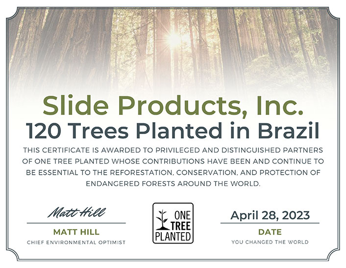 April Certificate 120 Trees