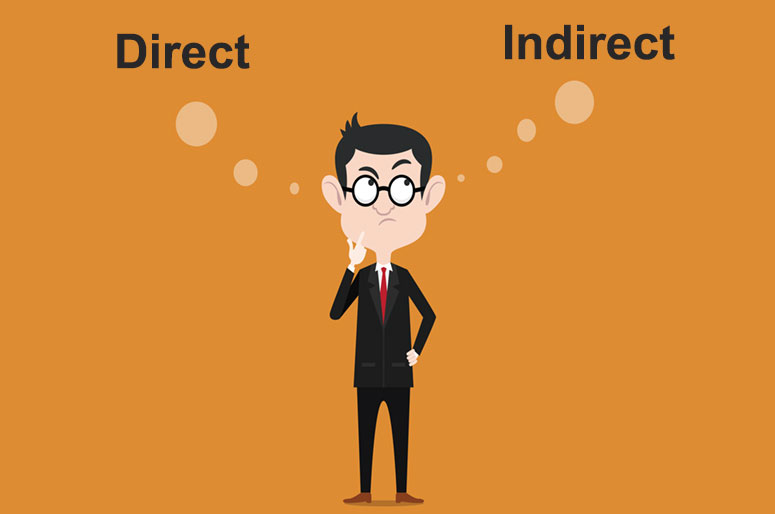 direct vs indirect