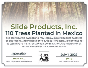 June Certificate 110 Trees