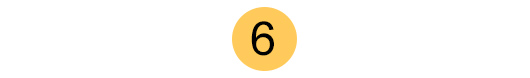 the number 6 in a yellow circle