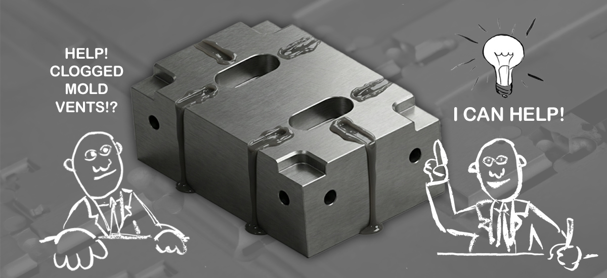 Clogged Injection Molding Vents