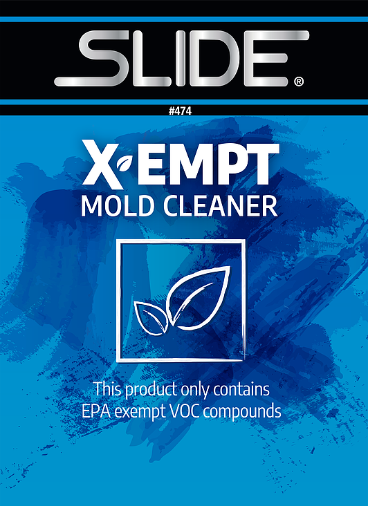 Slide X-EMPT VOC-Exempt Mold Cleaner, 16 oz Aerosol Can, 47410 10OZ